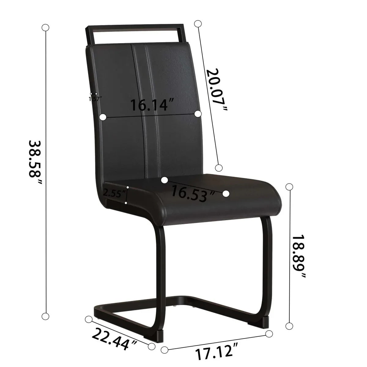 Modern MDF Dining Table And PU Armless Chair Set - Omega Lifestyles