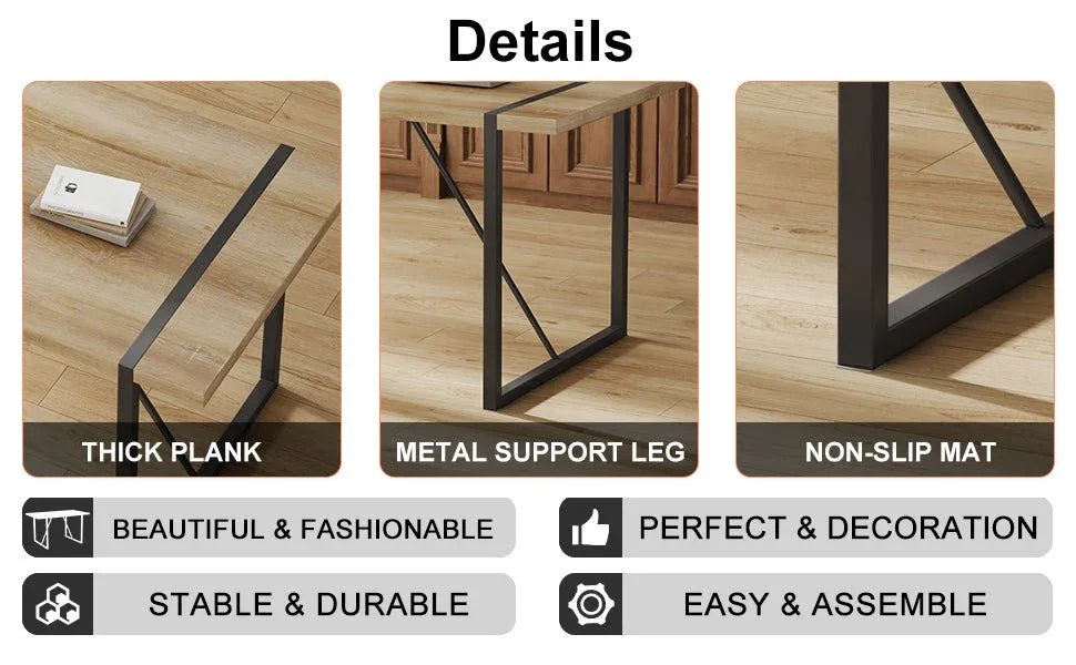 Modern Medieval Linen Upholstered 4-Piece Dining Set - Omega Lifestyles