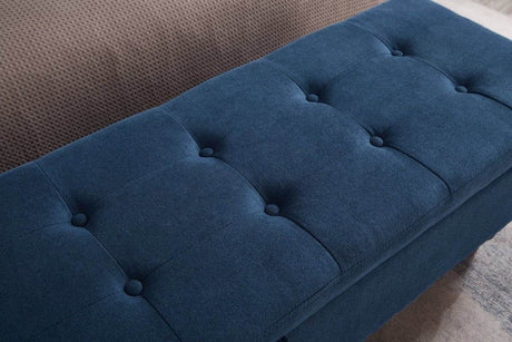 Multifunctional Storage Bed Bench With Cotton Linen Upholstery - Sleep Galleria