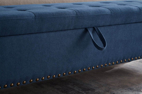 Multifunctional Storage Bed Bench With Cotton Linen Upholstery - Sleep Galleria