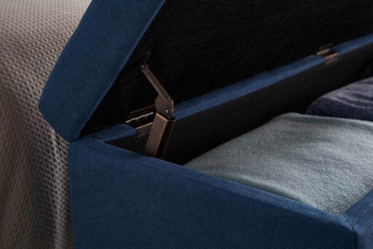 Multifunctional Storage Bed Bench With Cotton Linen Upholstery - Sleep Galleria