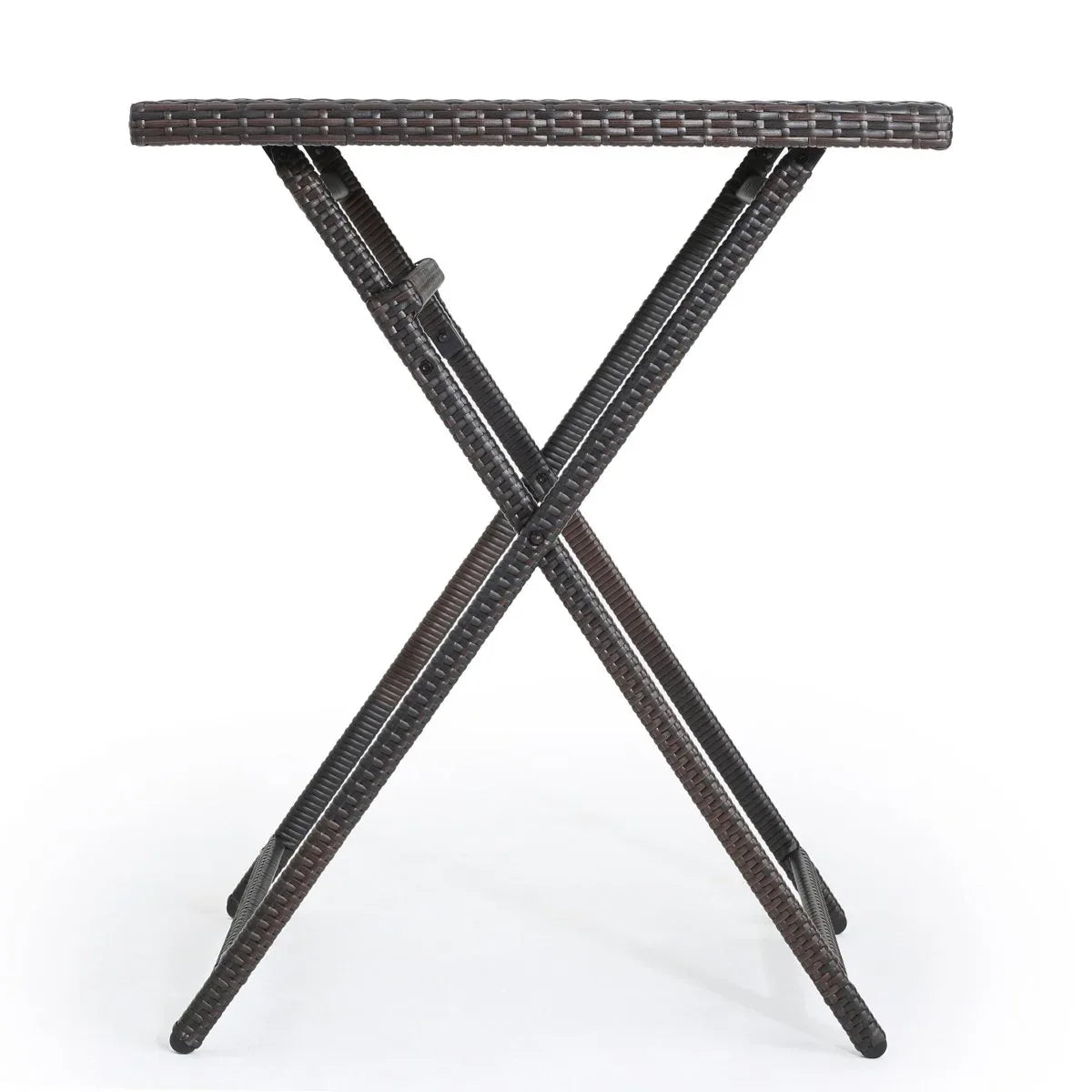 Outdoor Folding Rattan Wicker Patio Bar Table - Omega Lifestyles
