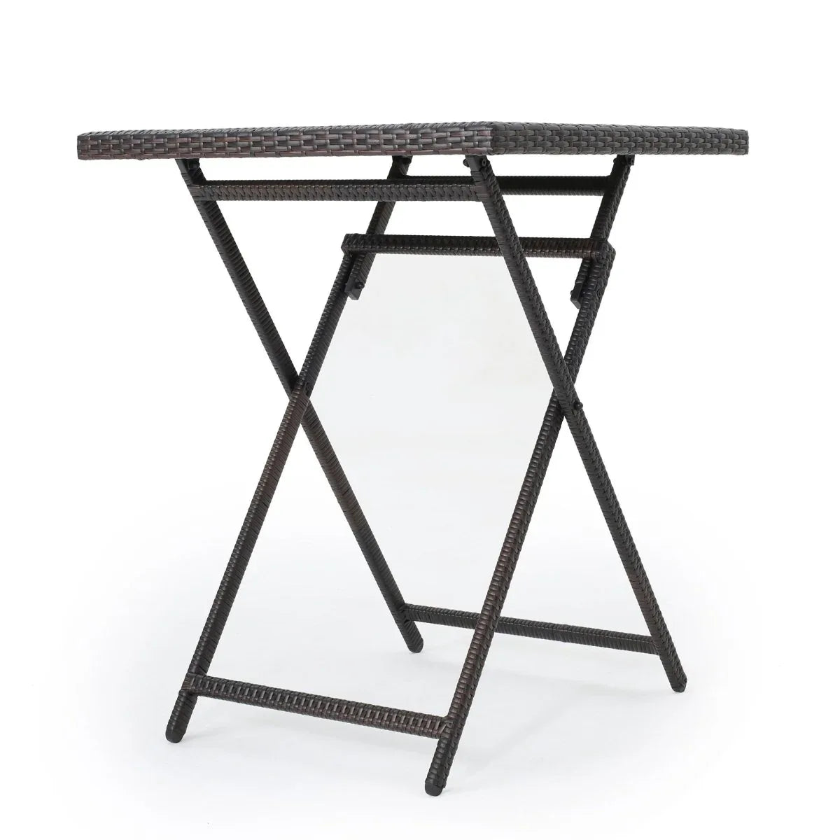 Outdoor Folding Rattan Wicker Patio Bar Table - Omega Lifestyles