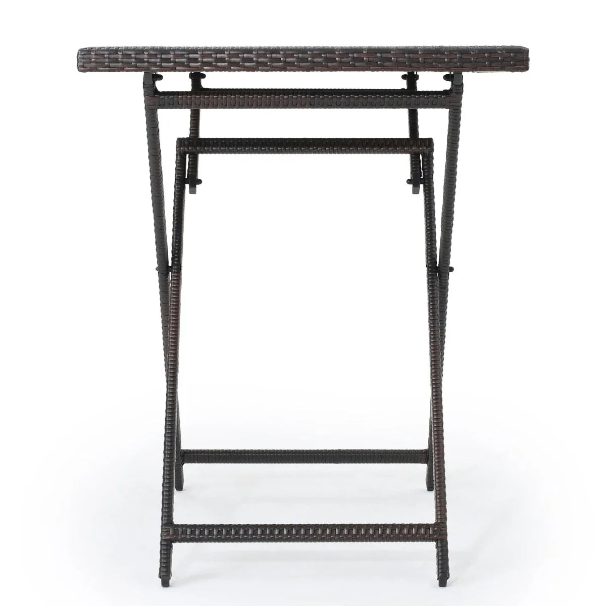 Outdoor Folding Rattan Wicker Patio Bar Table - Omega Lifestyles