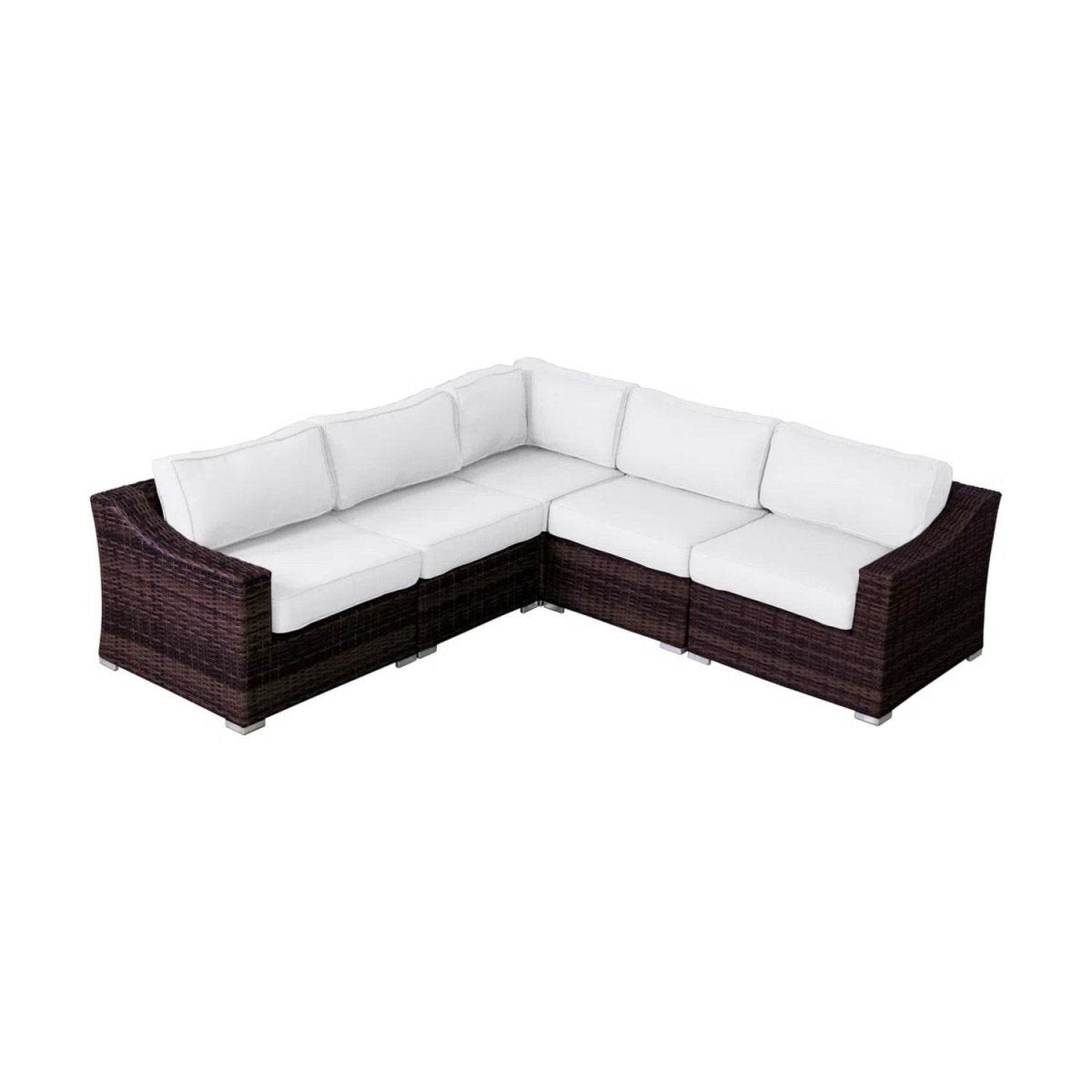 Outdoor Wicker Sofa Seating Group With Cushions - Restanew - Omega Lifestyles