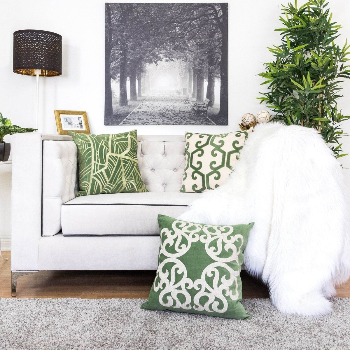 Polyester Velvet 20x20 Inch Decorative Pillow Cover - Restanew - Omega Lifestyles