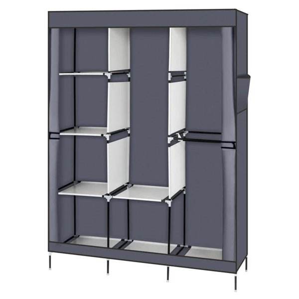 Portable Portable Clothes Closet Wardrobe With Shelves Organizer - Omega Lifestyles