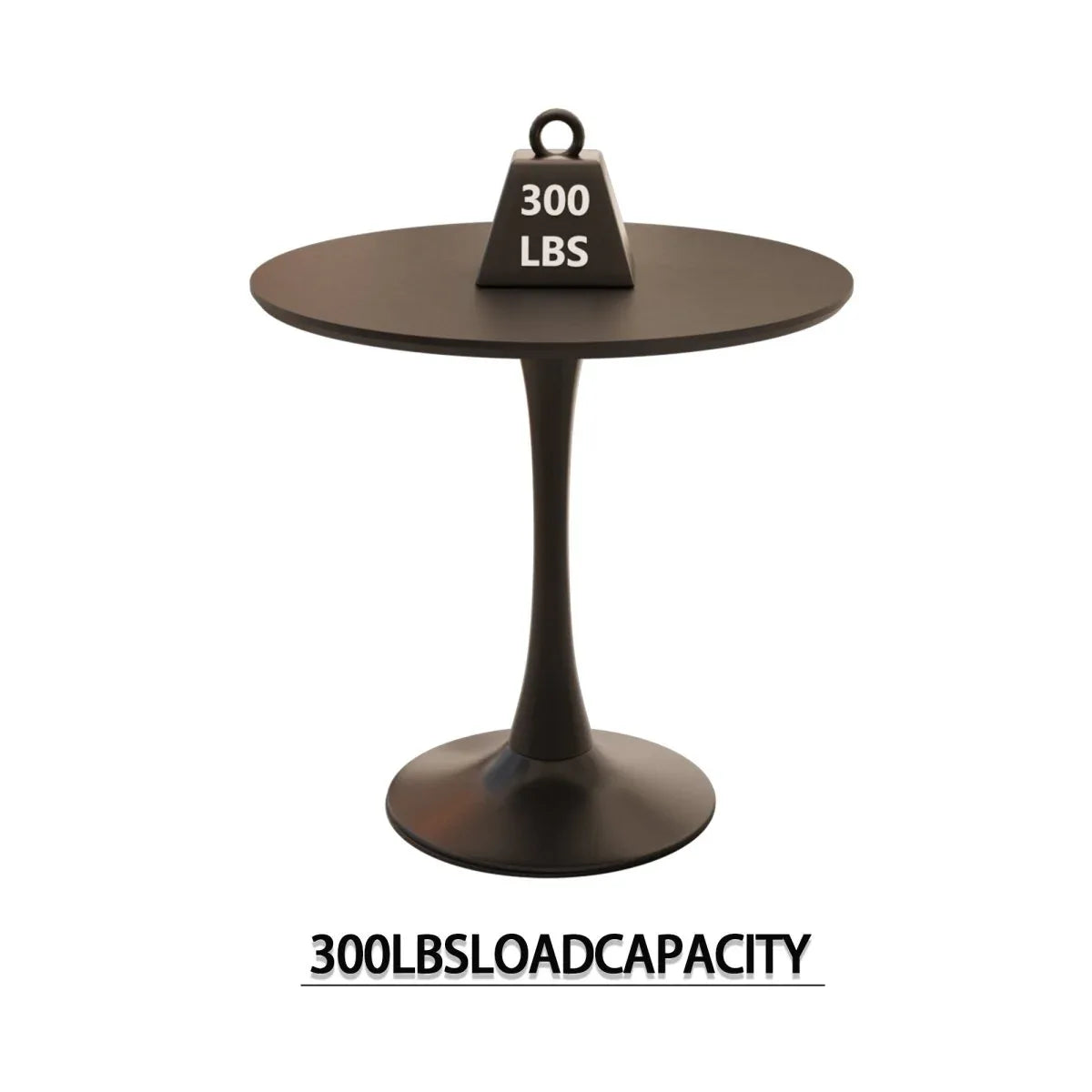 Round Tulip Dining Table And 2 PU Cushioned Chairs Set - Omega Lifestyles