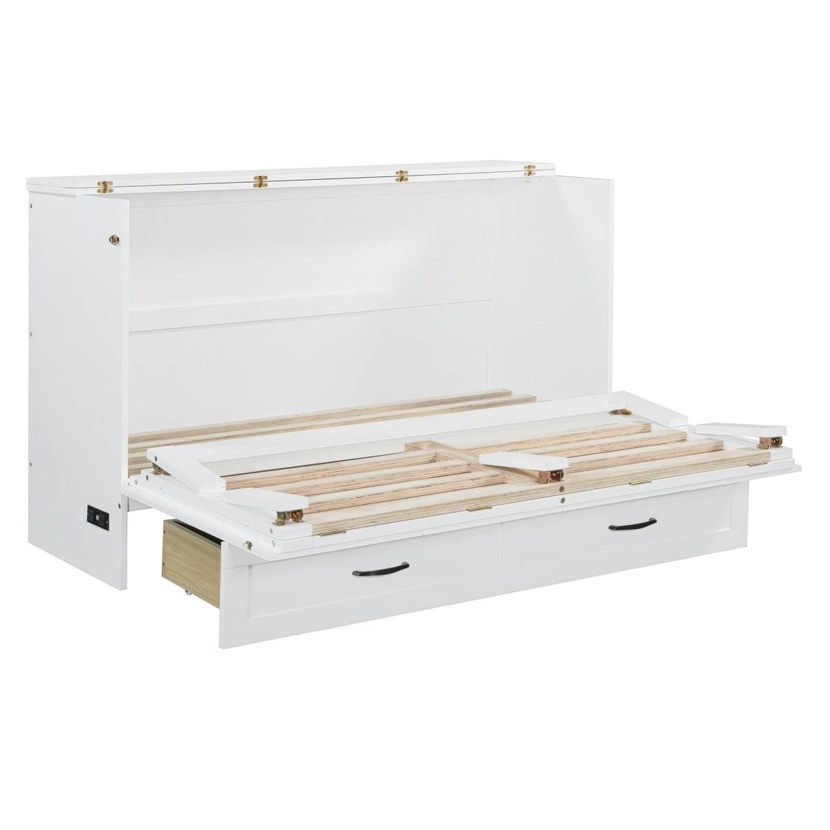 Space-Saving Queen Murphy Bed With Large Drawers - Sleep Galleria