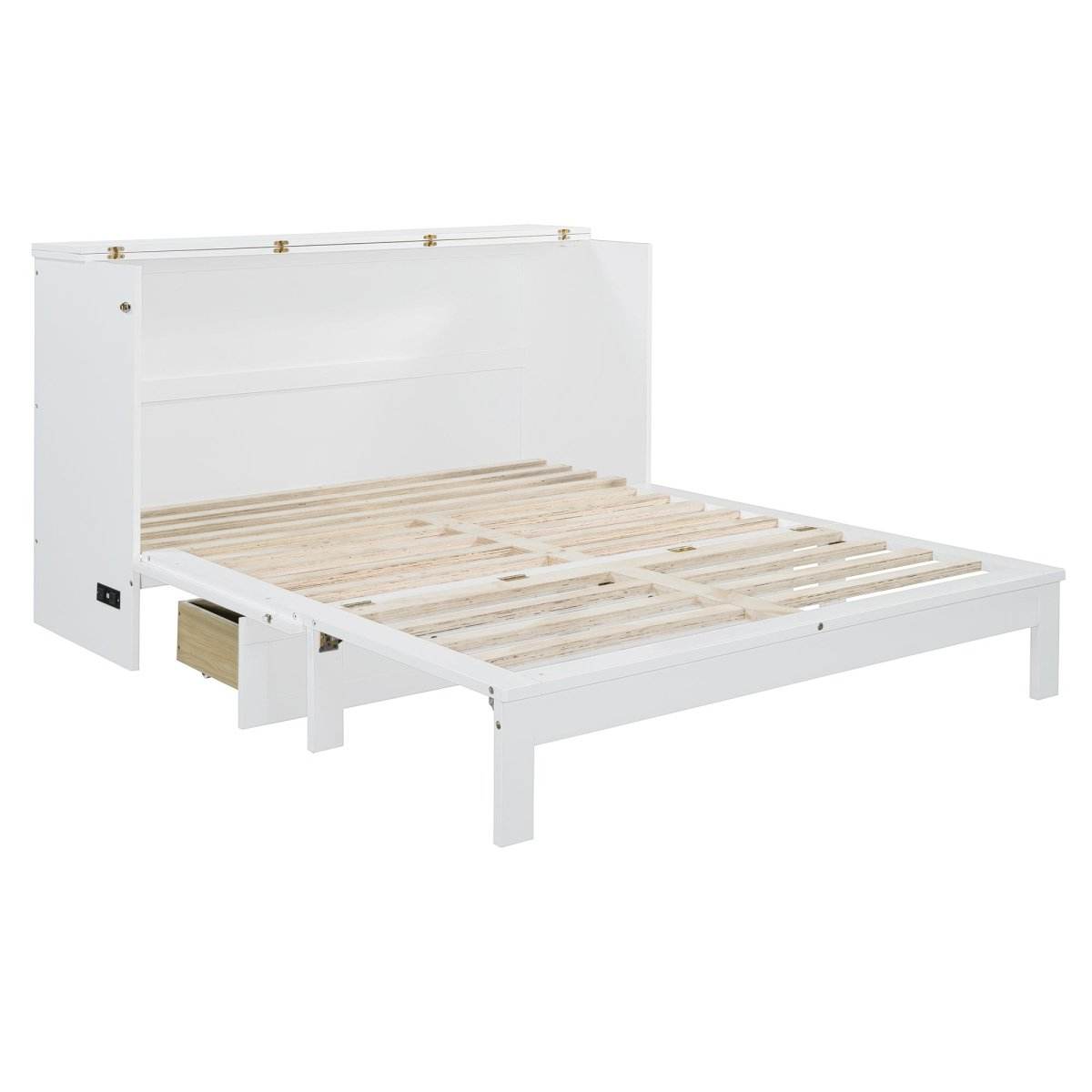 Space-Saving Queen Murphy Bed With Large Drawers - Sleep Galleria