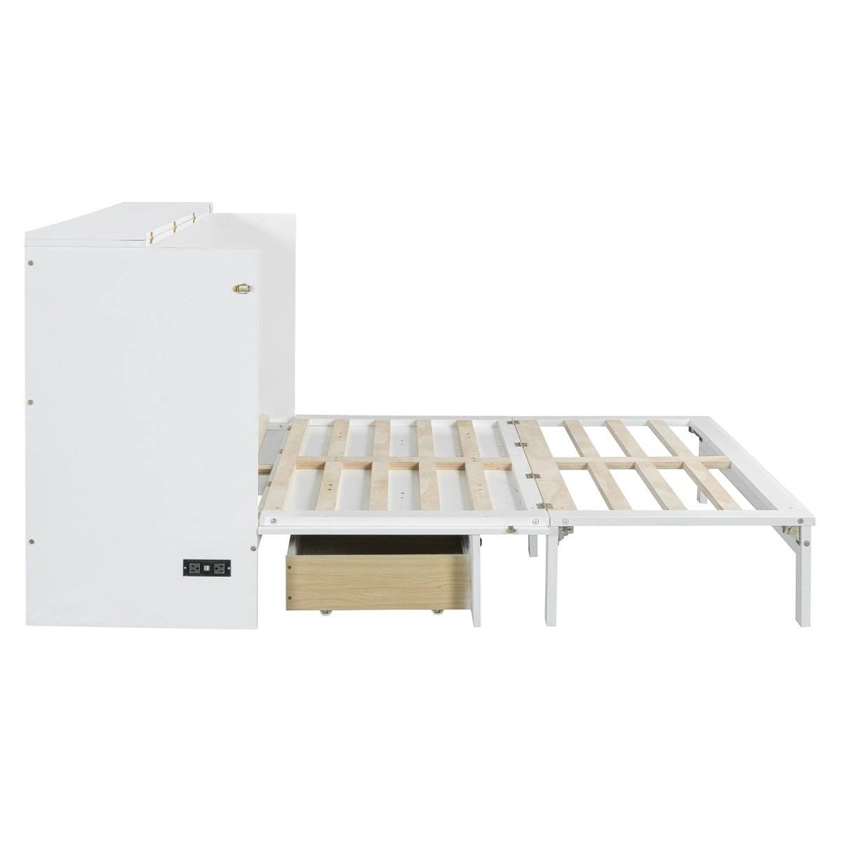 Space-Saving Queen Murphy Bed With Large Drawers - Sleep Galleria