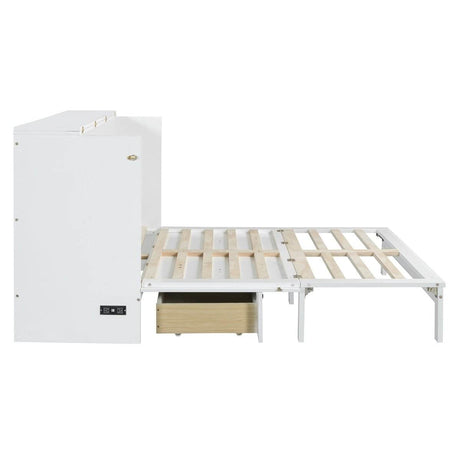 Space-Saving Queen Murphy Bed With Large Drawers - Sleep Galleria