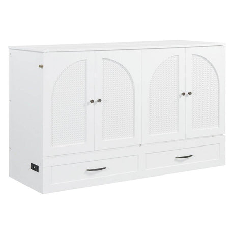 Space-Saving Queen Murphy Bed With Large Drawers - Sleep Galleria