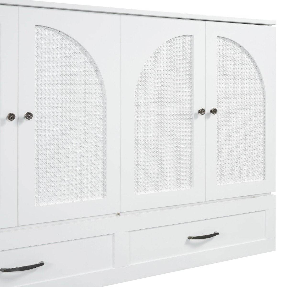 Space-Saving Queen Murphy Bed With Large Drawers - Sleep Galleria