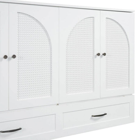 Space-Saving Queen Murphy Bed With Large Drawers - Sleep Galleria