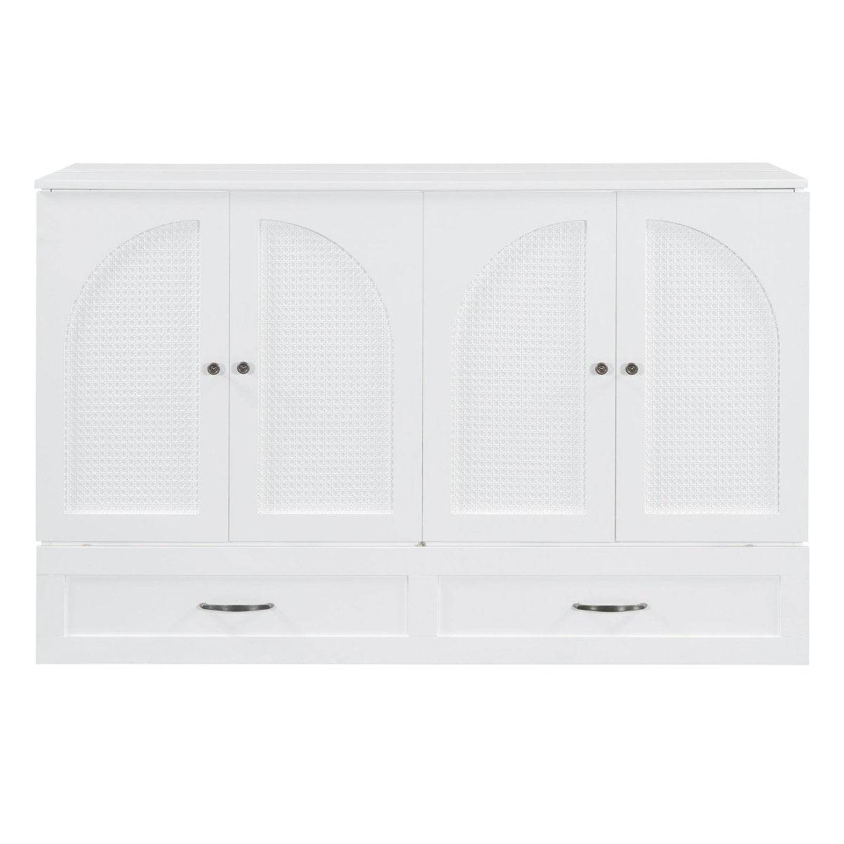 Space-Saving Queen Murphy Bed With Large Drawers - Sleep Galleria