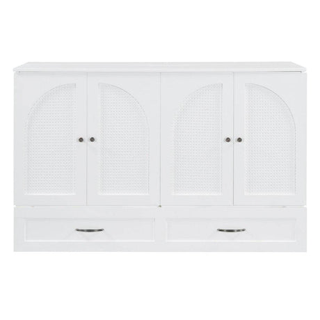 Space-Saving Queen Murphy Bed With Large Drawers - Sleep Galleria