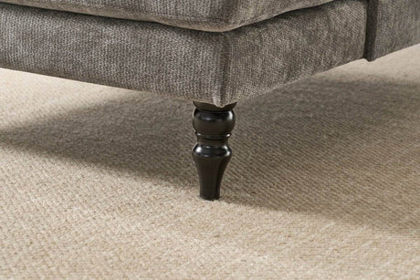 Spacious Soft Upholstered Grey Chaise Lounge Recliner Chair - Sleep Galleria