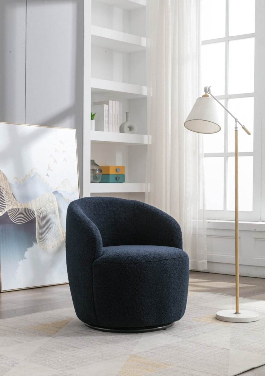 Teddy Fabric Upholstered Swivel Accent Armchair - Sleep Galleria