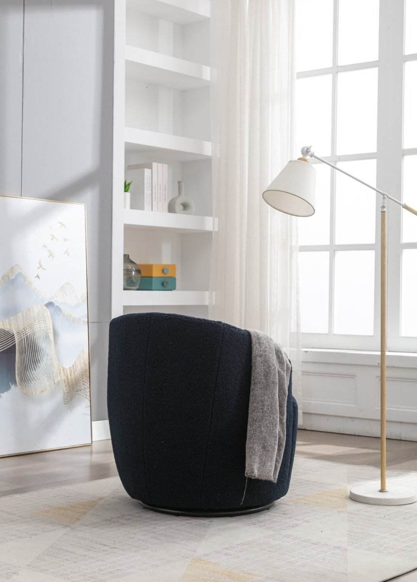 Teddy Fabric Upholstered Swivel Accent Armchair - Sleep Galleria