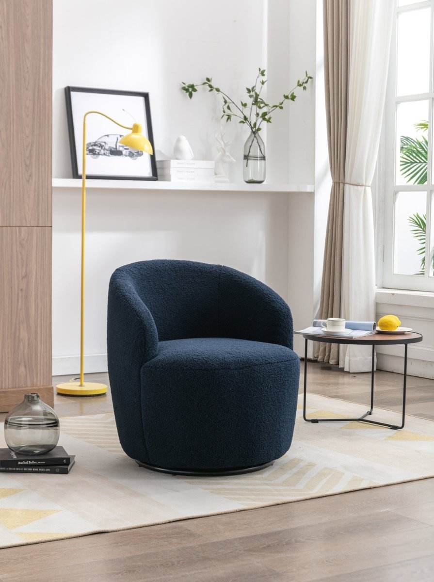 Teddy Fabric Upholstered Swivel Accent Armchair - Sleep Galleria