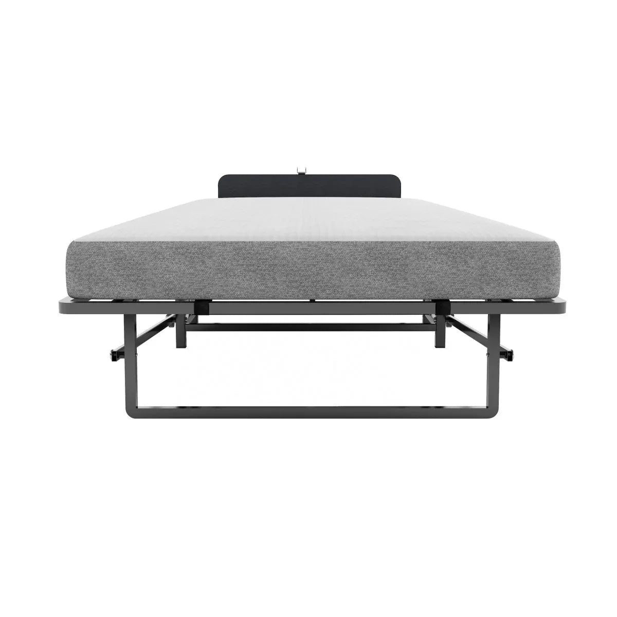 Twin Folding Metal Bed Frame With High Density Foam Mattress - Omega Lifestyles