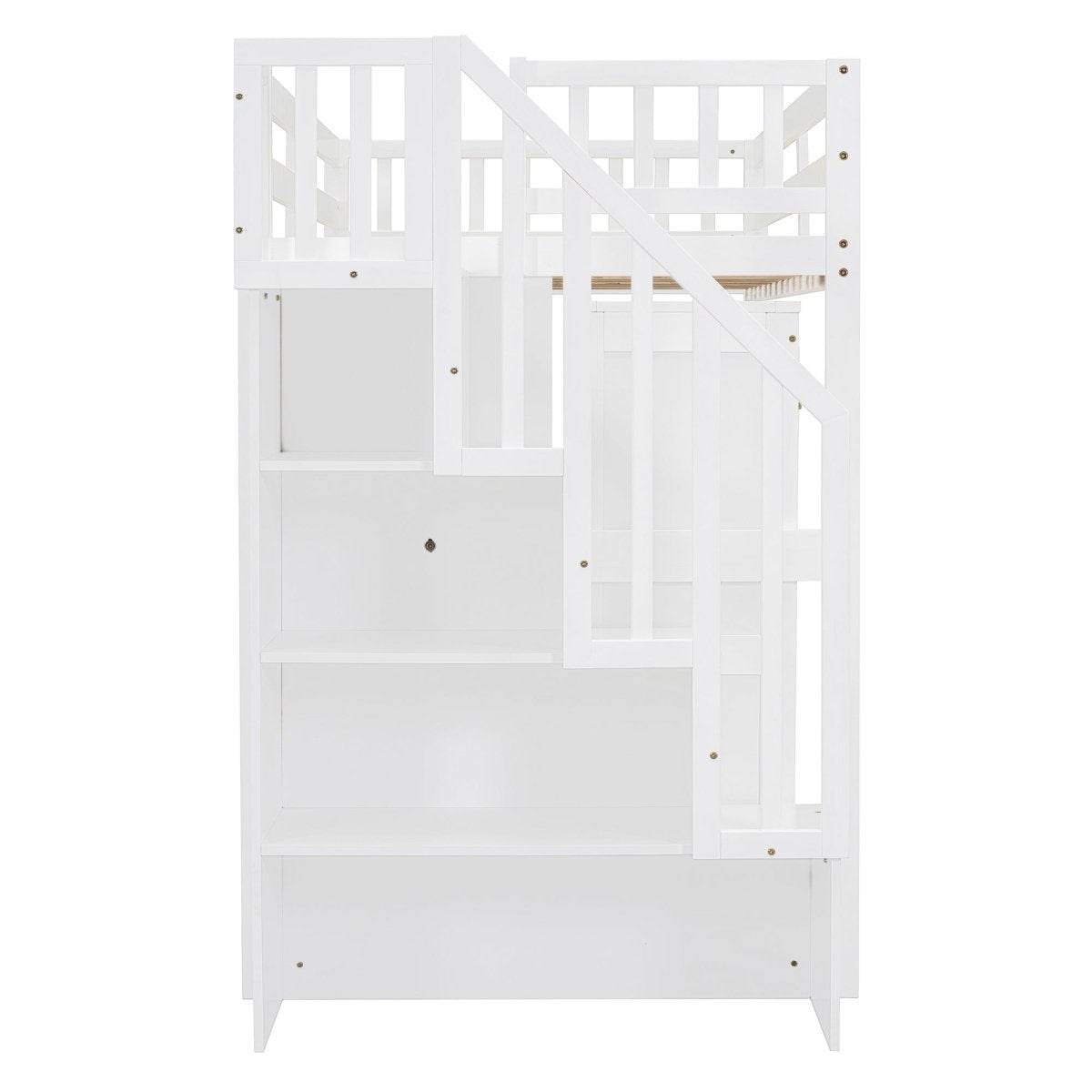 Twin Multifunctional Loft Bed With Storage Desk Drawers - Sleep Galleria