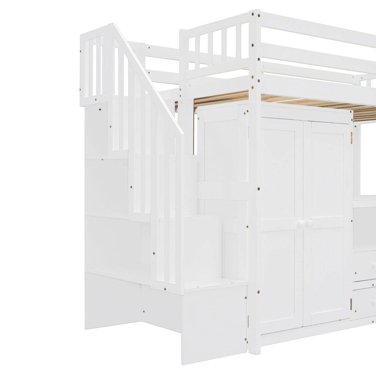 Twin Multifunctional Loft Bed With Storage Desk Drawers - Sleep Galleria