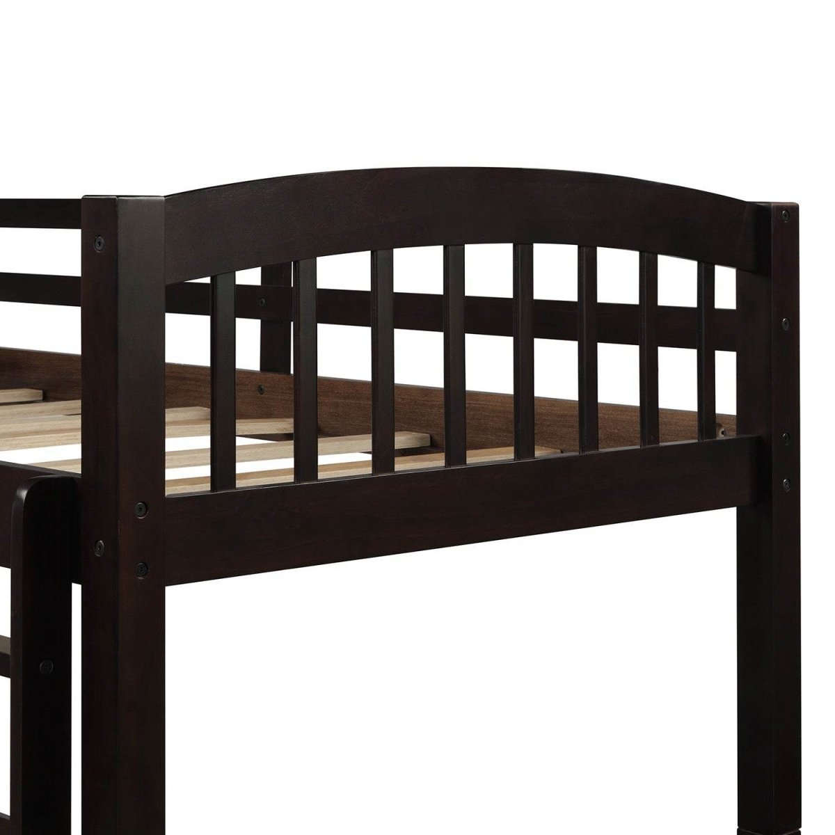 Twin - Over - Twin Solid Wood Espresso Bunk Bed With Trundle - Restanew - Omega Lifestyles
