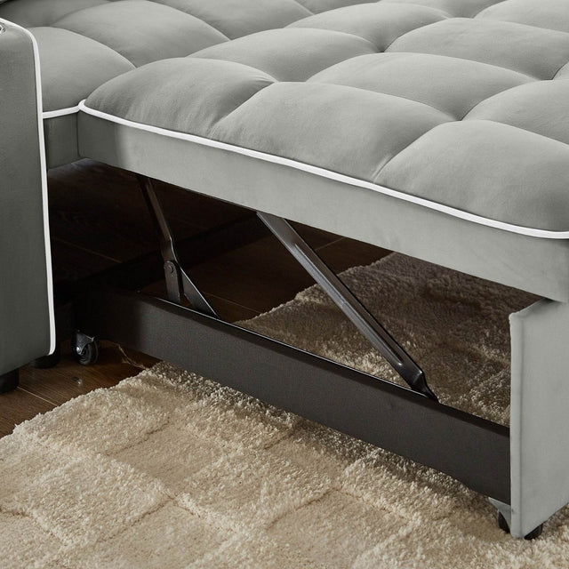 Versatile Convertible Velvet Sleeper Sofa Bed Recliner - Omega Lifestyles