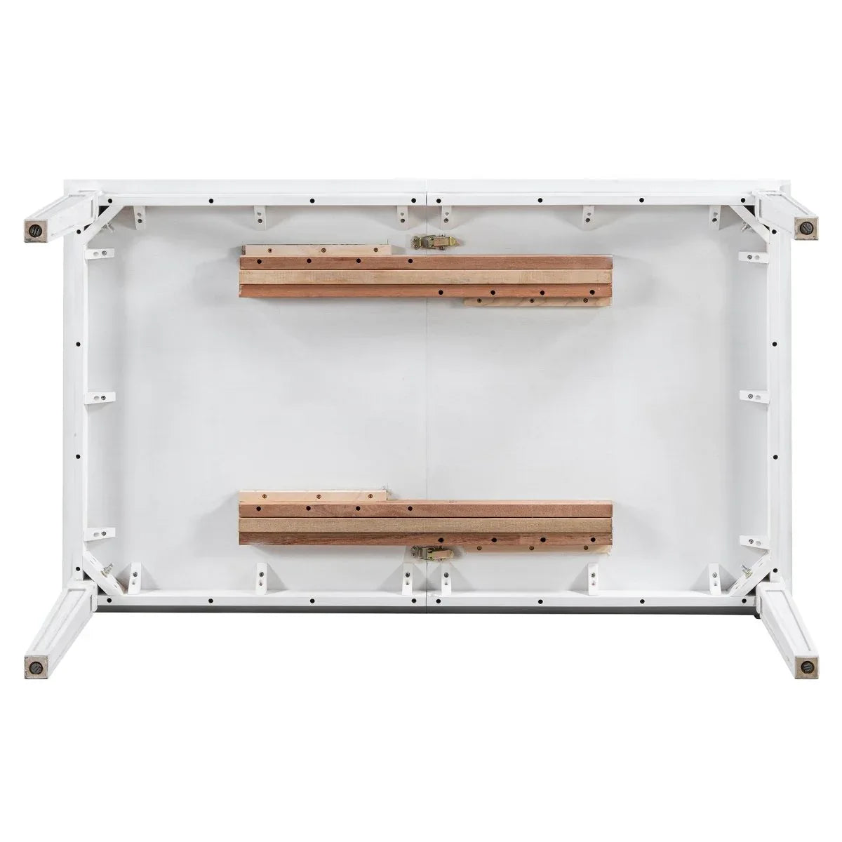 Vintage Extendable Rustic Farmhouse Dining Table Set - Omega Lifestyles