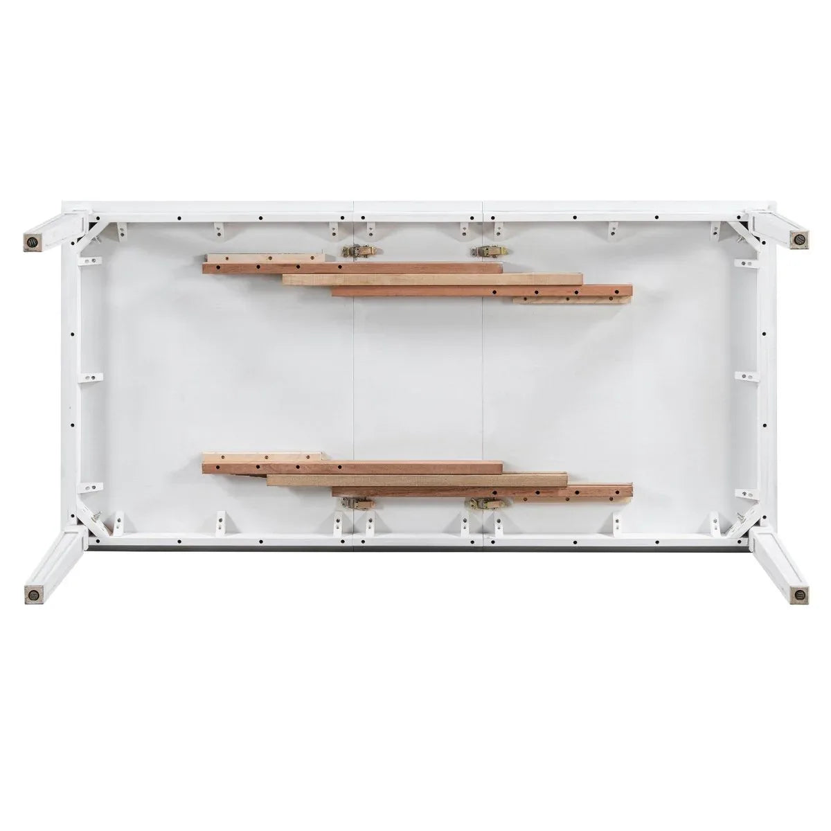 Vintage Extendable Rustic Farmhouse Dining Table Set - Omega Lifestyles