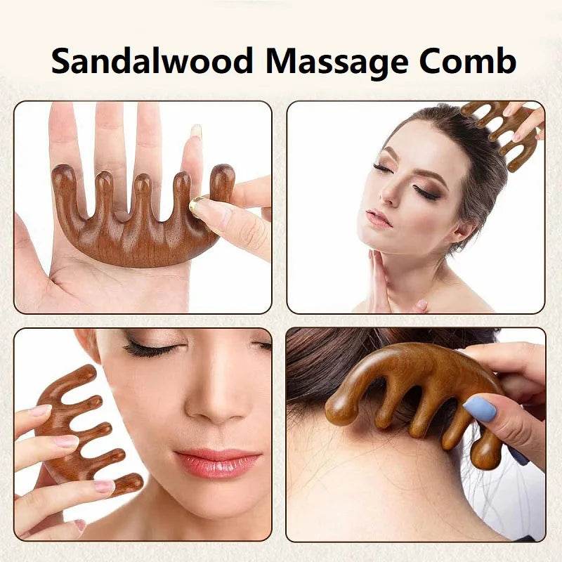 Wooden Scalp Massage Comb Hair Relaxation Tool - Sleep Galleria