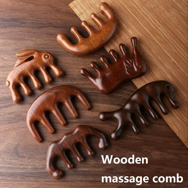 Wooden Scalp Massage Comb Hair Relaxation Tool - Sleep Galleria