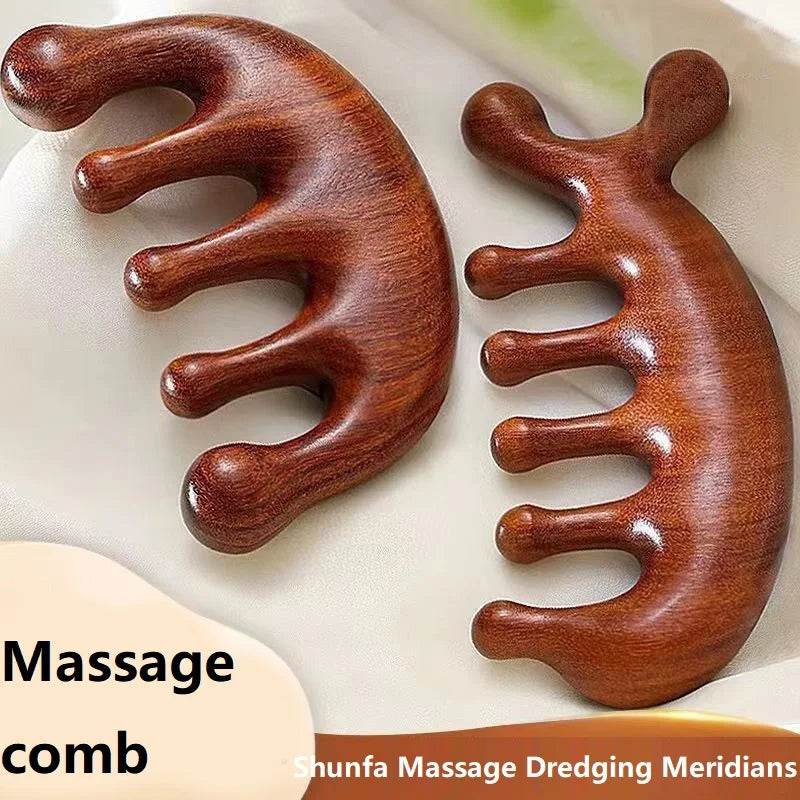 Wooden Scalp Massage Comb Hair Relaxation Tool - Sleep Galleria