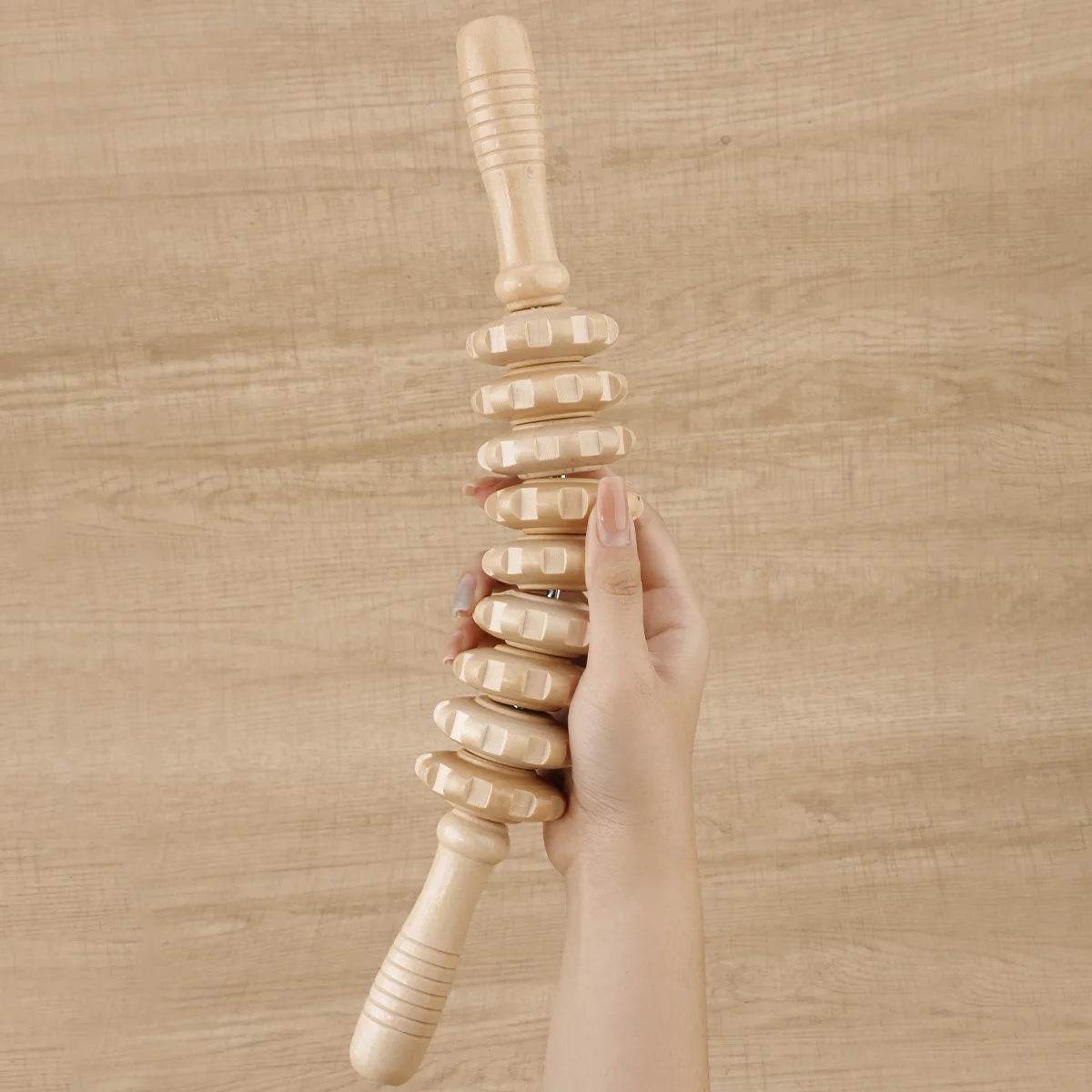 Wooden Trigger Point Therapy Massager Roller Stick - Sleep Galleria