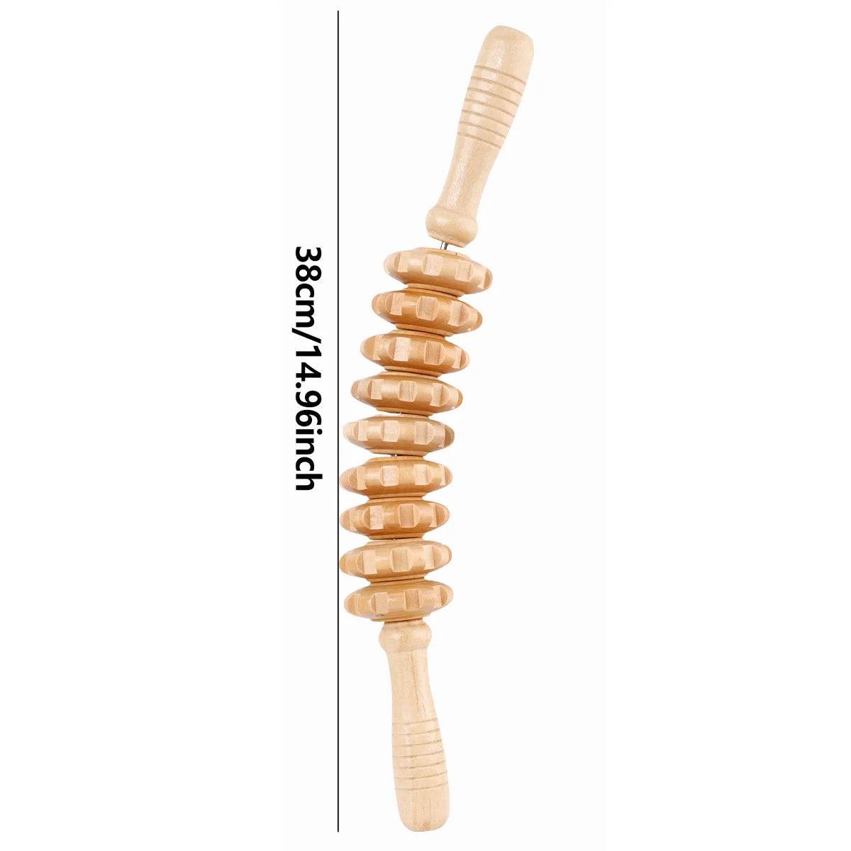 Wooden Trigger Point Therapy Massager Roller Stick - Sleep Galleria