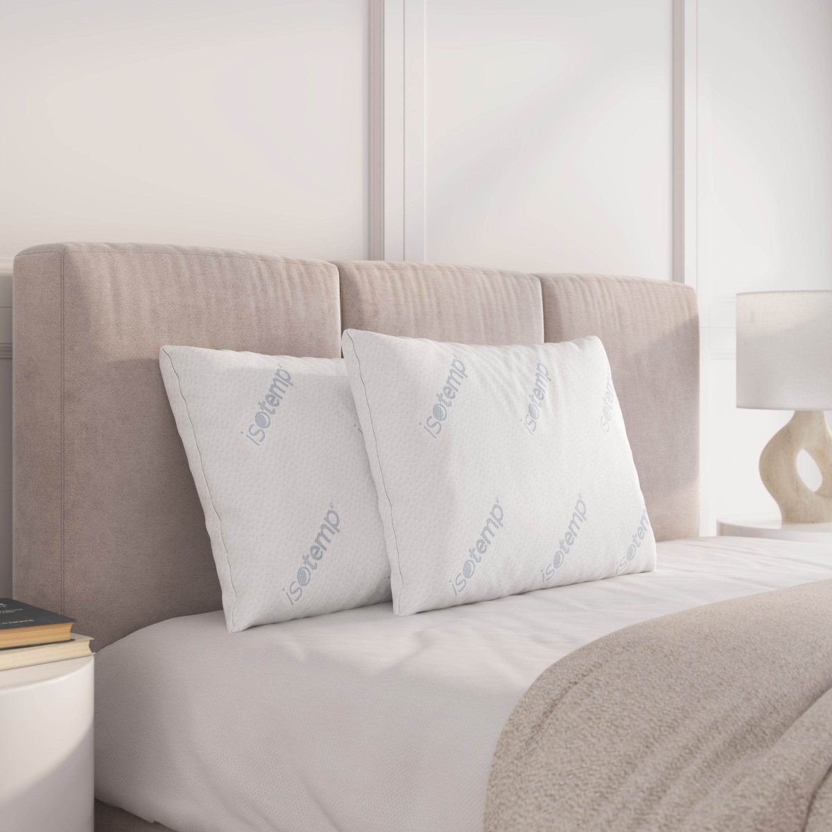 Set Of 2 Cooling Soft ISOTEMP Bed Pillows - Sleep Galleria