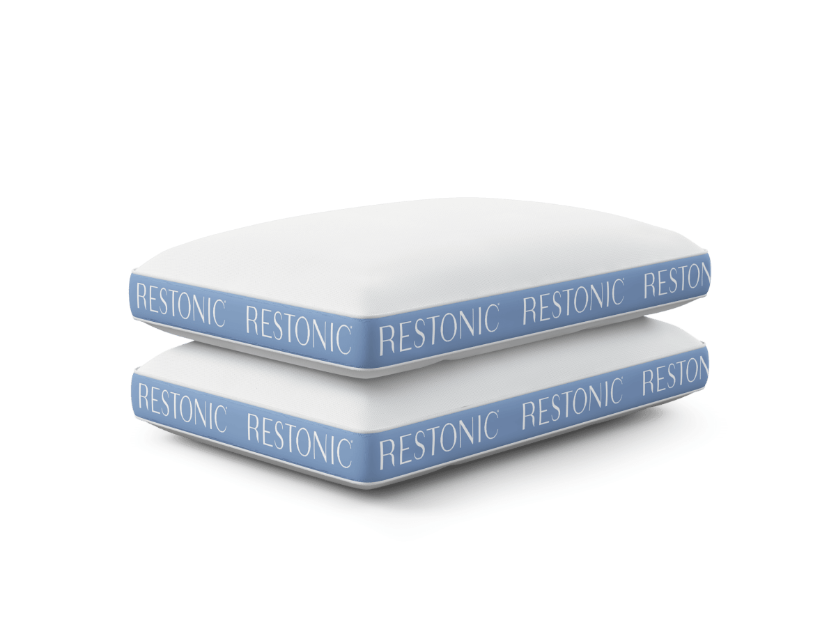 Set Of 2 Cooling Soft Microfiber Bed Pillows - Sleep Galleria