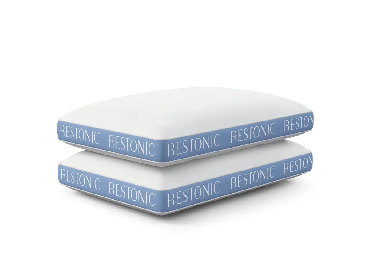 Set Of 2 TempAdvantage Cooling Microfiber Bed Pillows - Omega Lifestyles