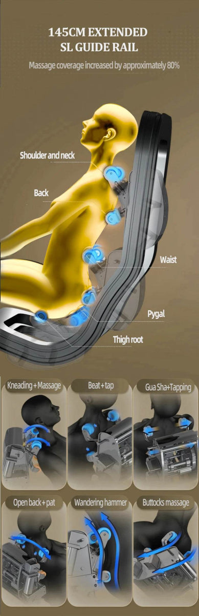 Rinsho ForgeCore 8R 4D SL-Track Massage Chair - Omega Lifestyles