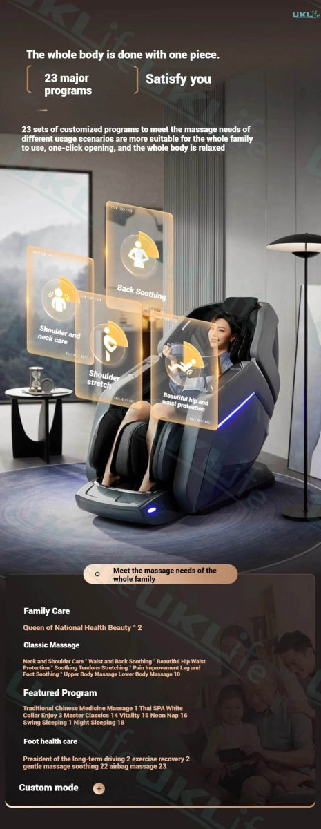 Rinsho VigorPulse 4D Dual Core Zero Gravity Massage Chair - Omega Lifestyles