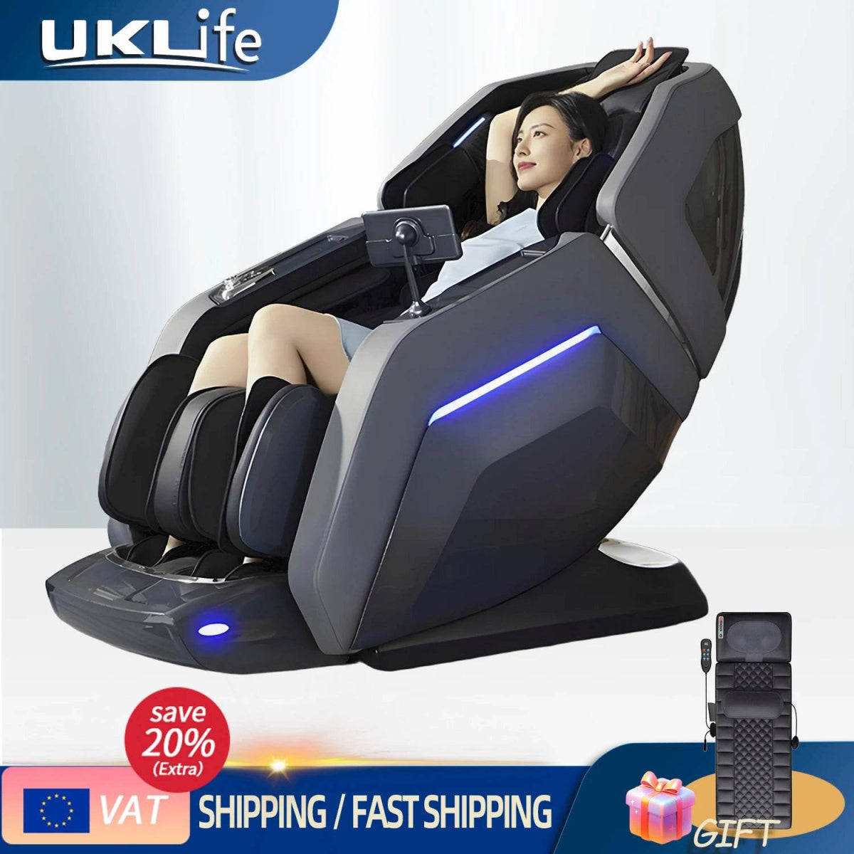 Rinsho VigorPulse 4D Dual Core Zero Gravity Massage Chair - Omega Lifestyles