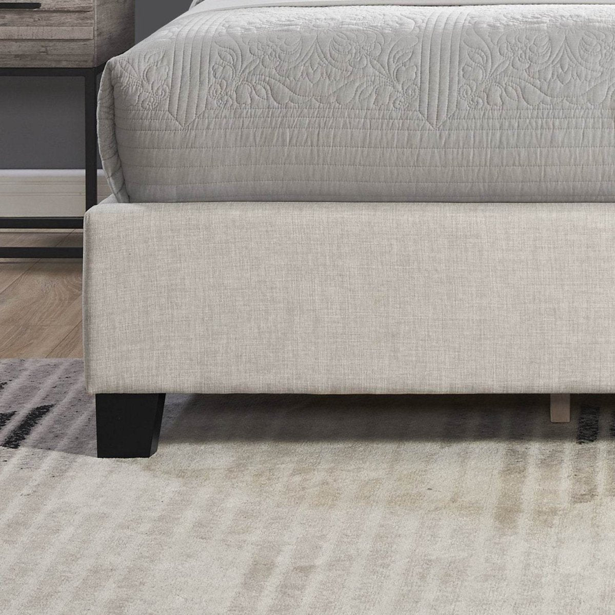 3-Piece Upholstered Tufted Wingback Bed Frame Set - Sleep Galleria