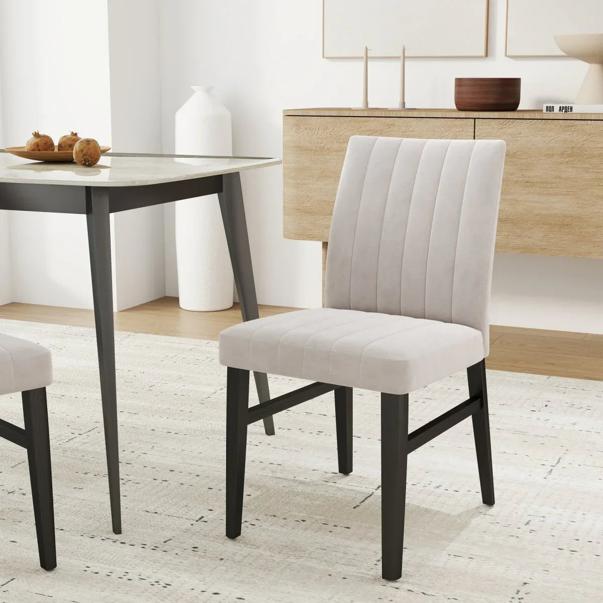 Set of 2 Wendell Contemporary Upholstered Dining Chairs - Omega Lifestyles