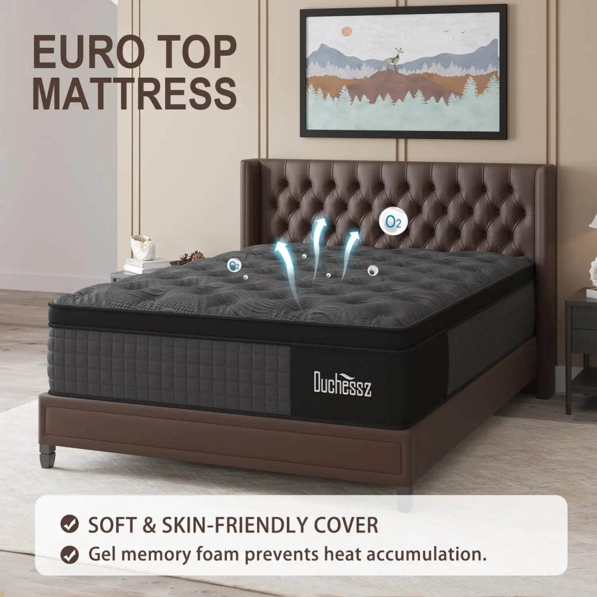 Cooling Gel Memory Foam Hybrid Mattress - Omega Lifestyles