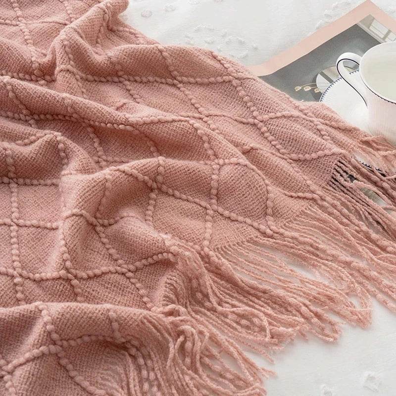 100% Acrylic Soft Chunky Knit Throw Blanket - Sleep Galleria