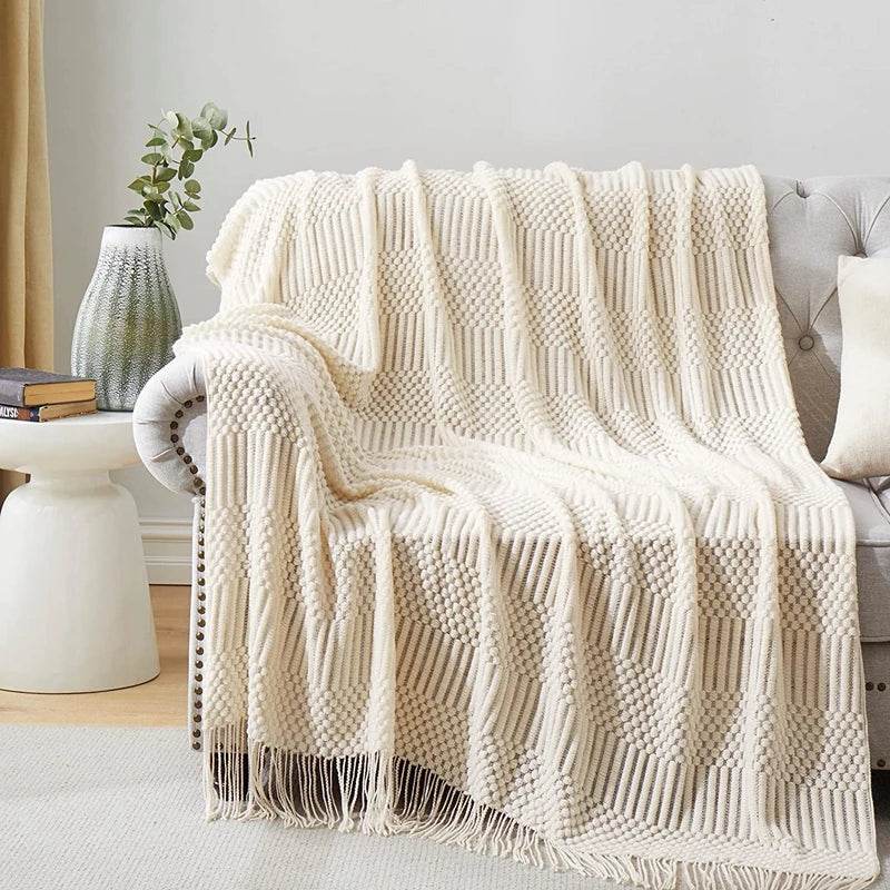 100% Acrylic Soft Chunky Knit Throw Blanket - Sleep Galleria