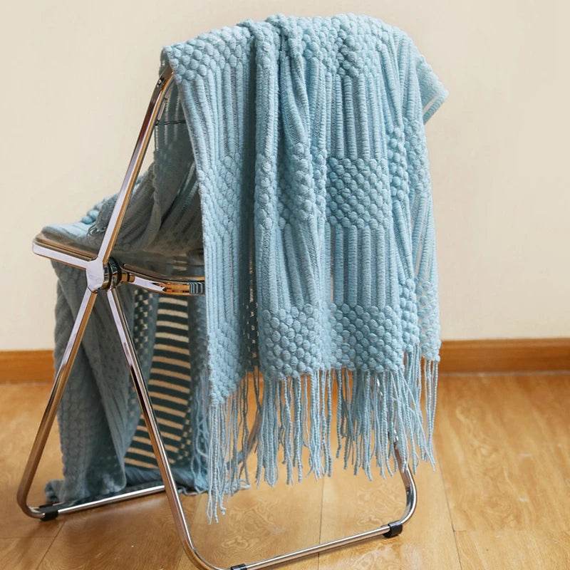 100% Acrylic Soft Chunky Knit Throw Blanket - Sleep Galleria