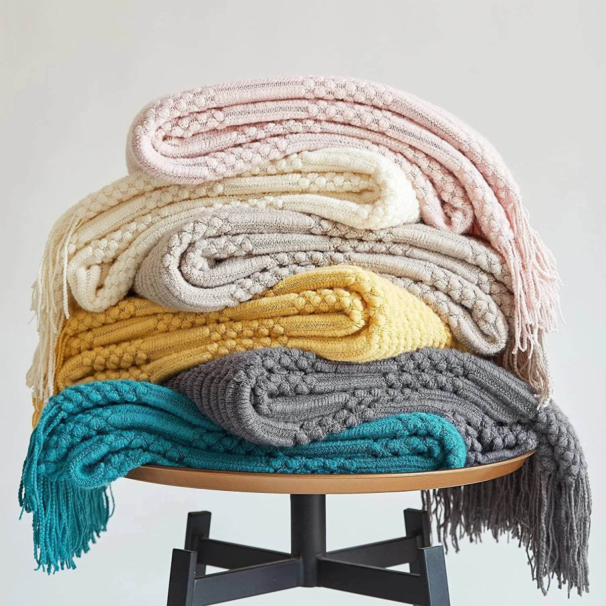 100% Acrylic Soft Chunky Knit Throw Blanket - Sleep Galleria